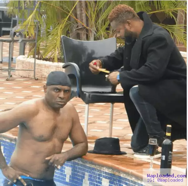 Photos: Actor Kenneth Okonkwo shows off his one pack 